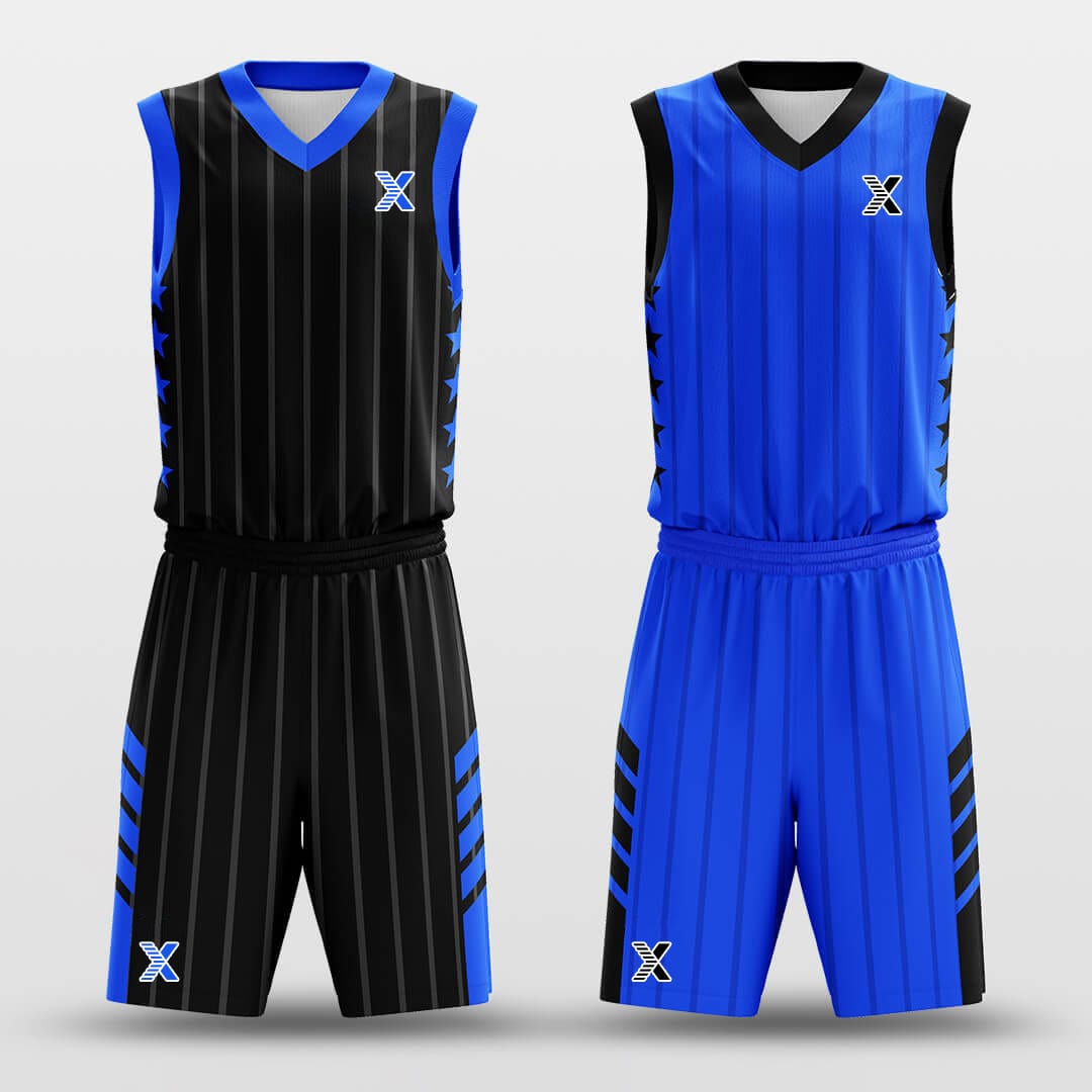 Cikers Sports Basketball Uniforms Fixed Star - Customized Reversible Basketball Jersey Set Design
