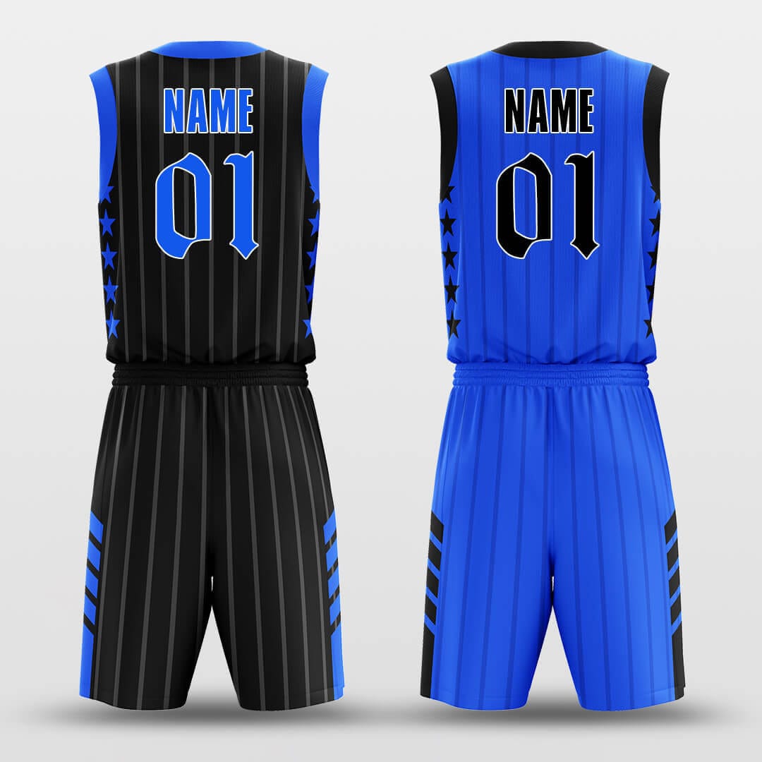 Cikers Sports Basketball Uniforms Fixed Star - Customized Reversible Basketball Jersey Set Design