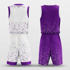 Cikers Sports Basketball Uniforms Geometry Stacking - Custom Reversible Basketball Jersey Set Sublimated BK260111S