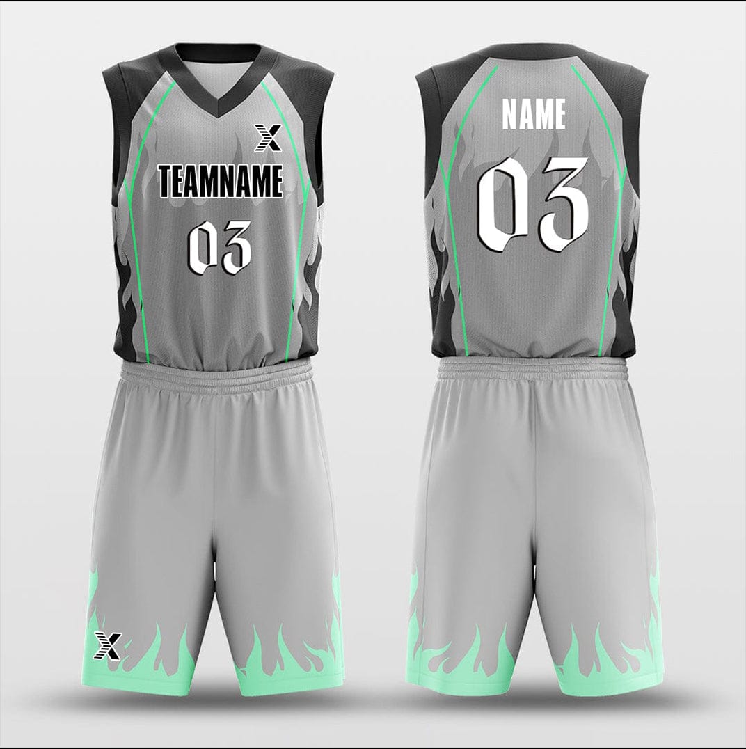 Cikers Sports Basketball Uniforms Ghost Fire - Customized Basketball Jersey Design for Team