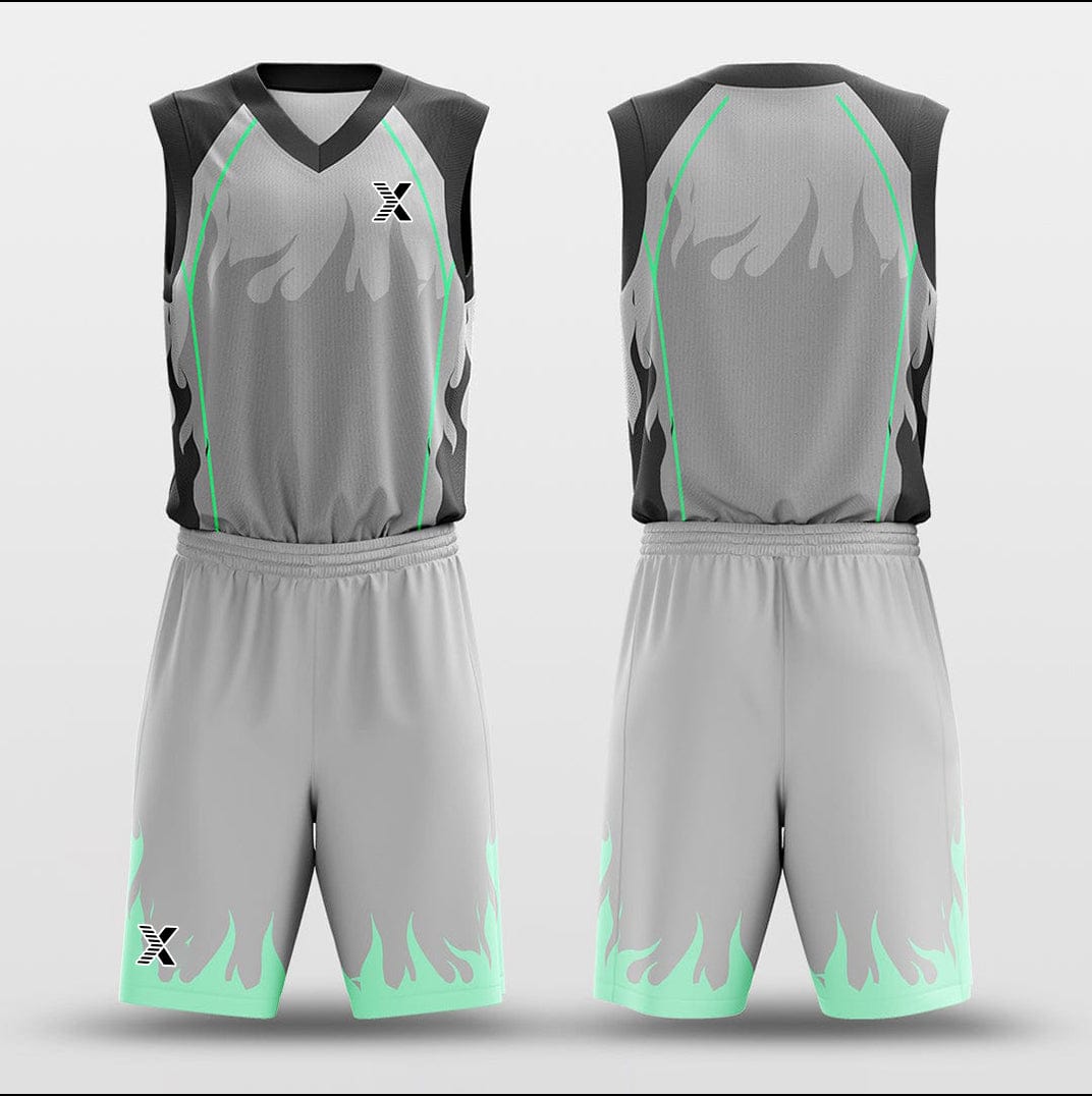 Cikers Sports Basketball Uniforms Ghost Fire - Customized Basketball Jersey Design for Team