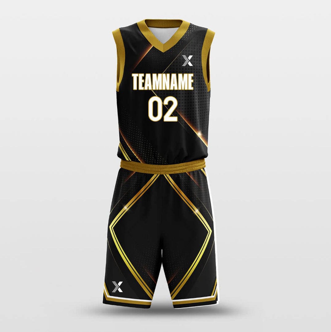 Cikers Sports Basketball Uniforms Golden Energy - Customized Basketball Jersey Set Sublimated
