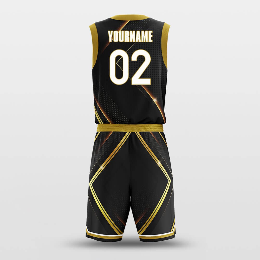 Cikers Sports Basketball Uniforms Golden Energy - Customized Basketball Jersey Set Sublimated
