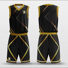 Cikers Sports Basketball Uniforms Golden Energy - Customized Basketball Jersey Set Sublimated