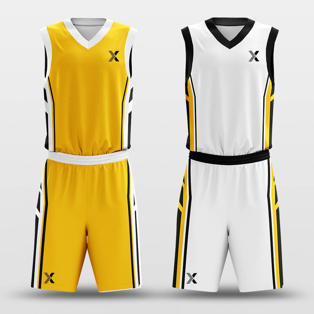 Cikers Sports Basketball Uniforms Golden Shield - Custom Reversible Basketball Jersey Set Sublimated BK260612S