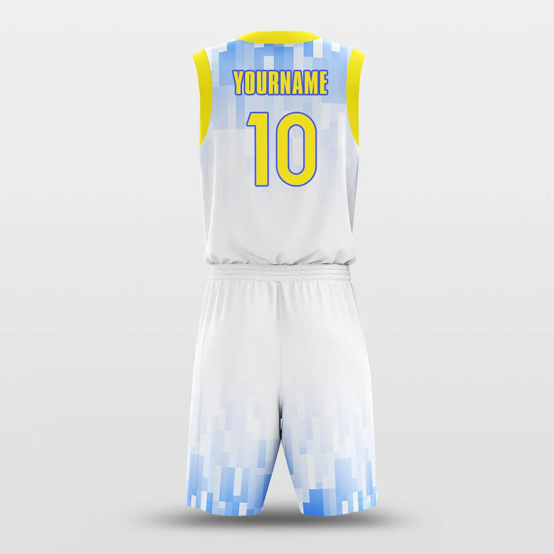 Cikers Sports Basketball Uniforms Gradient blocks - Customized Basketball Jersey Set Sublimated