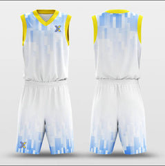 Cikers Sports Basketball Uniforms Gradient blocks - Customized Basketball Jersey Set Sublimated