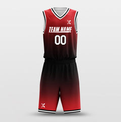 Cikers Sports Basketball Uniforms Gradual Flame - Customized Basketball Jersey Design