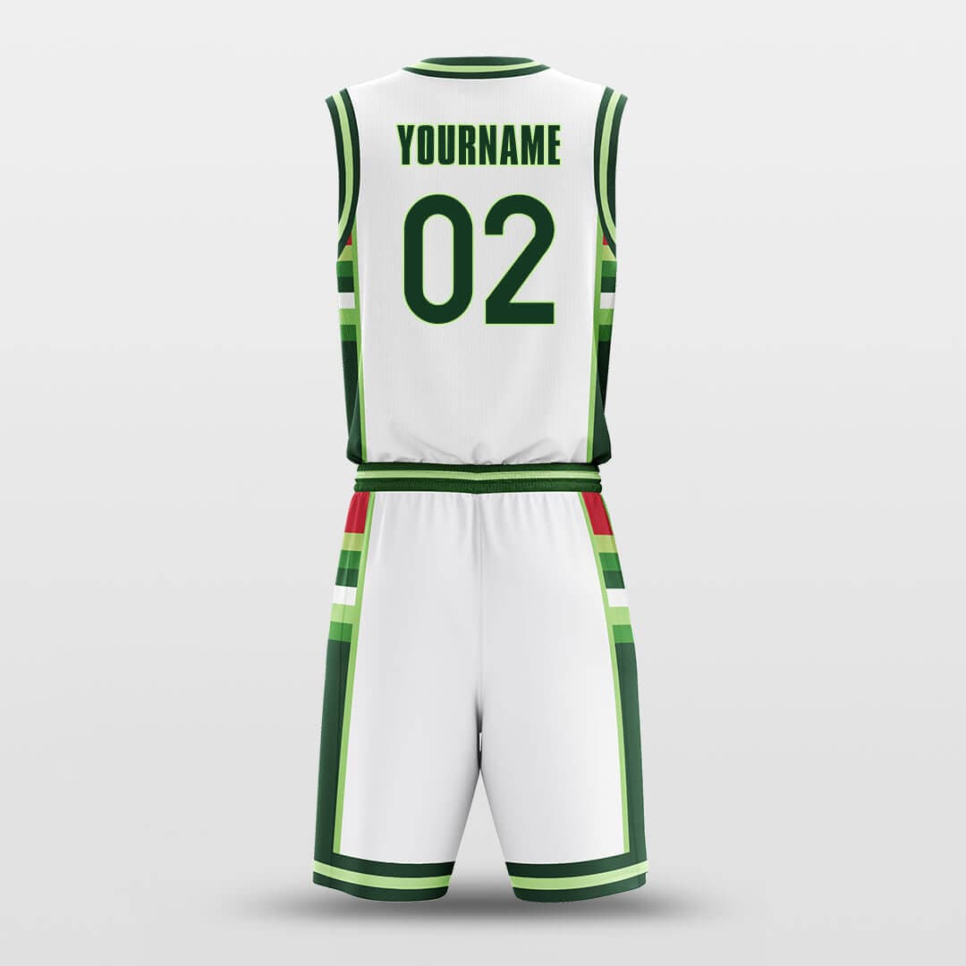 Cikers Sports Basketball Uniforms Green Mood - Customized Basketball Jersey Set Sublimated