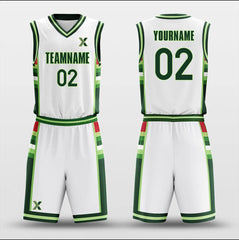 Cikers Sports Basketball Uniforms Green Mood - Customized Basketball Jersey Set Sublimated