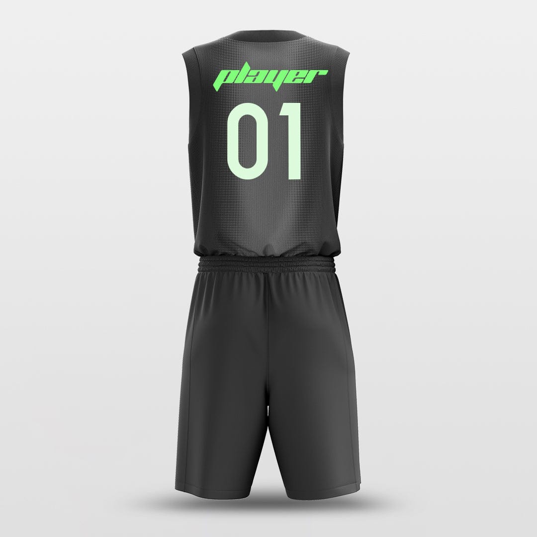 Cikers Sports Basketball Uniforms Green Tongue - Custom Sublimated Basketball Uniform Set