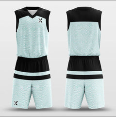 Cikers Sports Basketball Uniforms Green Triangle - Customized Basketball Jersey Set Sublimated