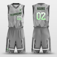 Cikers Sports Basketball Uniforms Grey / 2XS Crescent - Customized Basketball Jersey Set Design