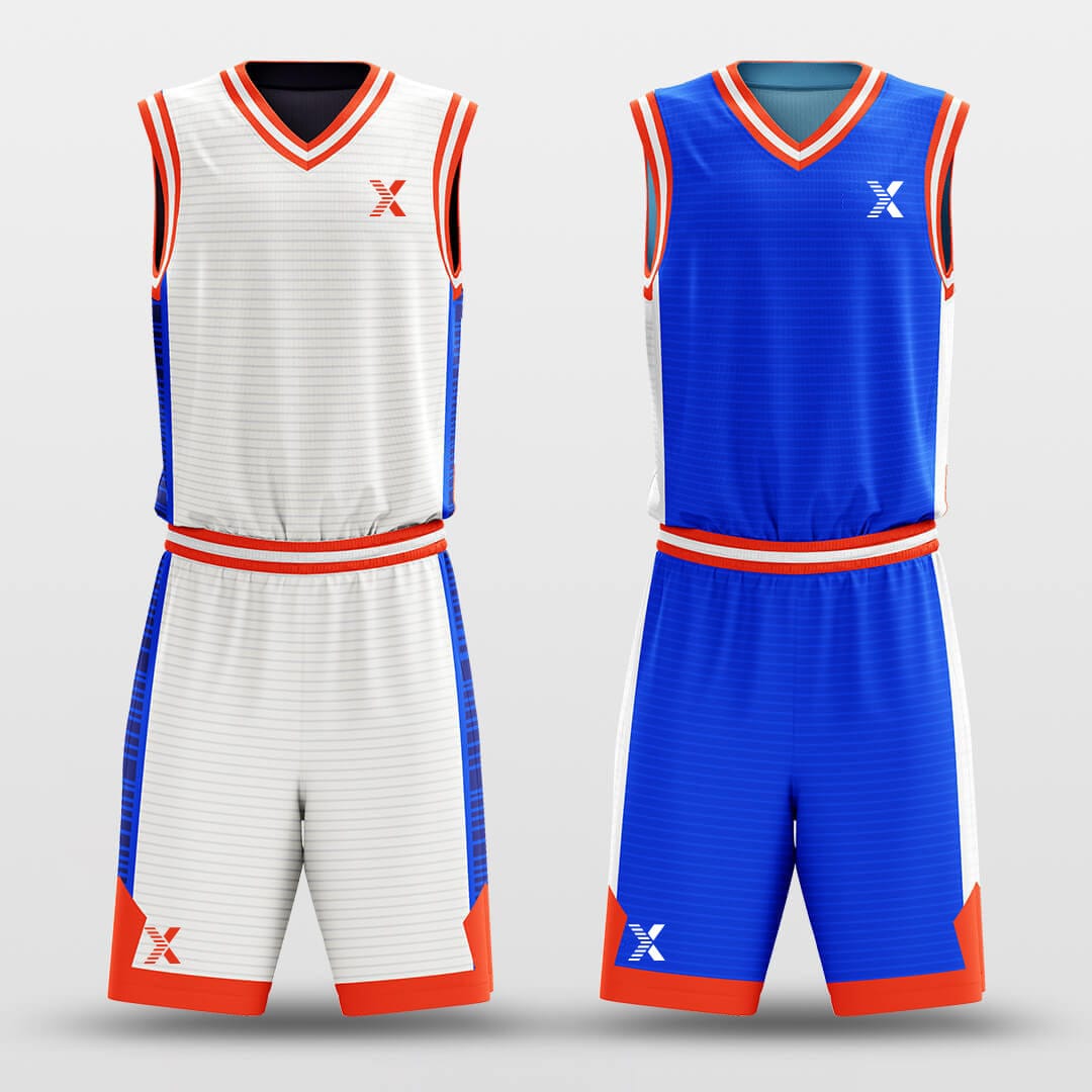 Cikers Sports Basketball Uniforms Ice and Fire - Custom Reversible Basketball Jersey Set Sublimated BK260118S