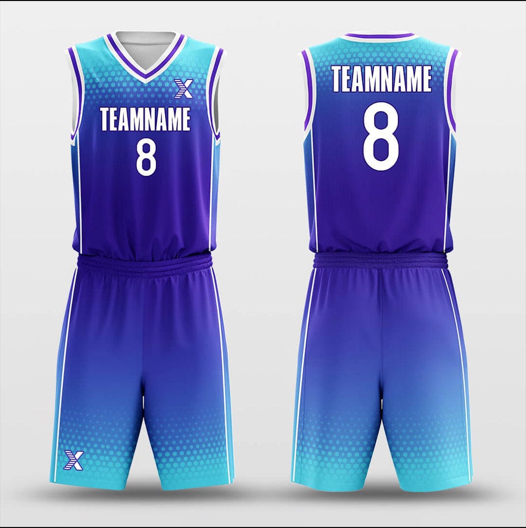 Cikers Sports Basketball Uniforms Ice Lake - Customized Basketball Jersey Set Design
