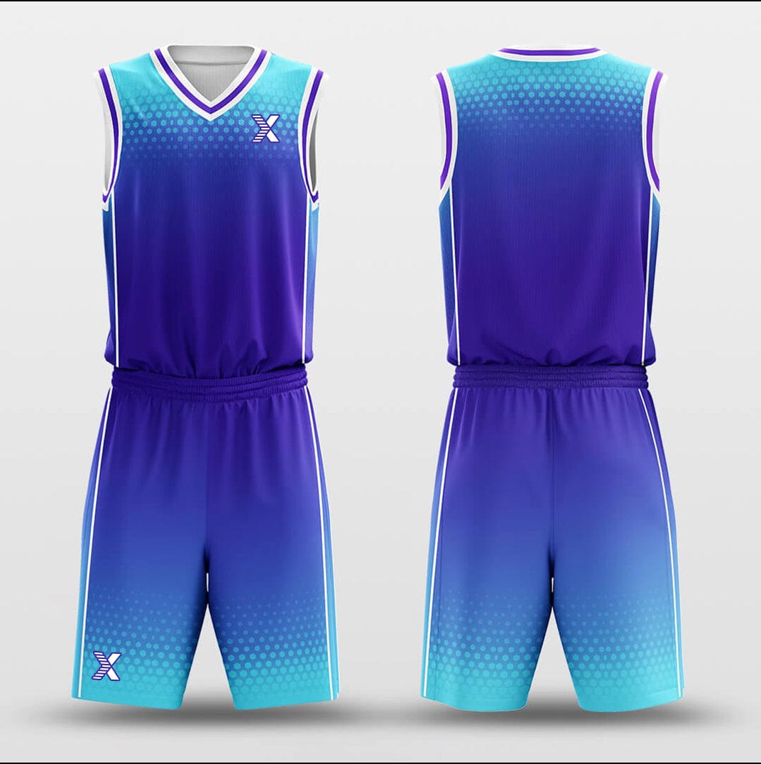 Cikers Sports Basketball Uniforms Ice Lake - Customized Basketball Jersey Set Design
