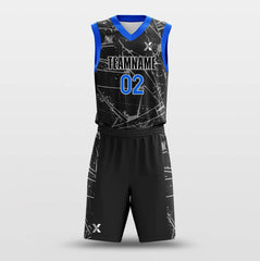 Cikers Sports Basketball Uniforms Illegible - Customized Basketball Jersey Set Design