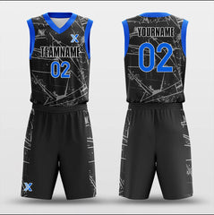 Cikers Sports Basketball Uniforms Illegible - Customized Basketball Jersey Set Design