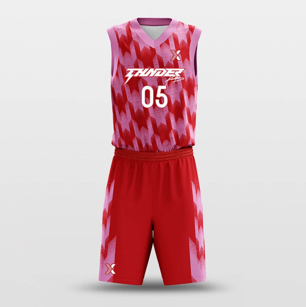 Cikers Sports Basketball Uniforms Inverted Reflection - Customized Sublimated Basketball Jersey Set