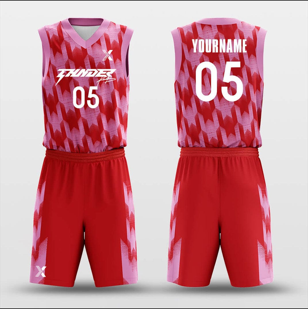 Cikers Sports Basketball Uniforms Inverted Reflection - Customized Sublimated Basketball Jersey Set