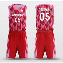 Cikers Sports Basketball Uniforms Inverted Reflection - Customized Sublimated Basketball Jersey Set