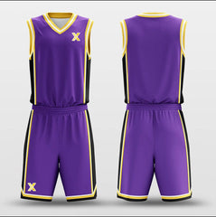 Cikers Sports Basketball Uniforms Lakers - Customized Basketball Jersey Set Design