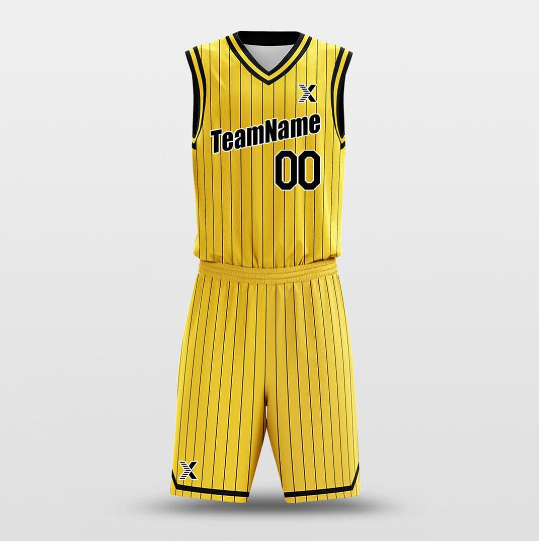 Cikers Sports Basketball Uniforms Lakers Yellow - Customized Basketball Jersey Design for Team