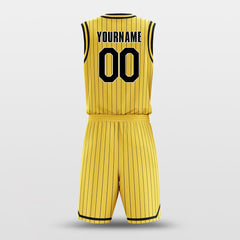 Cikers Sports Basketball Uniforms Lakers Yellow - Customized Basketball Jersey Design for Team
