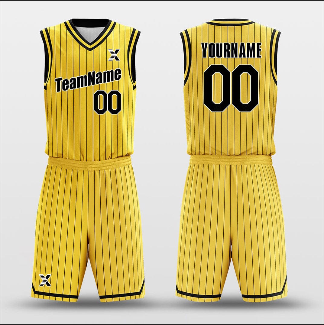 Cikers Sports Basketball Uniforms Lakers Yellow - Customized Basketball Jersey Design for Team