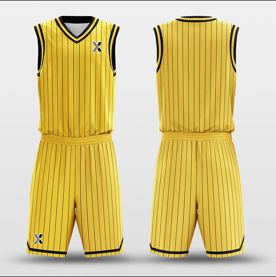 Cikers Sports Basketball Uniforms Lakers Yellow - Customized Basketball Jersey Design for Team