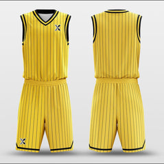 Cikers Sports Basketball Uniforms Lakers Yellow - Customized Basketball Jersey Design for Team