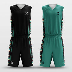 Cikers Sports Basketball Uniforms Lines - Custom Reversible Basketball Jersey Set Sublimated BK260120S