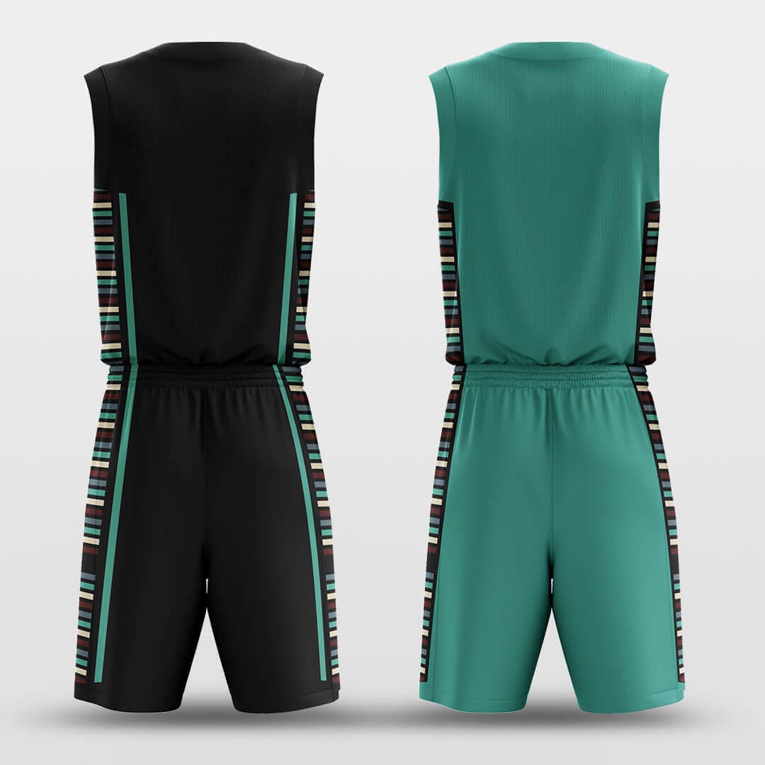 Cikers Sports Basketball Uniforms Lines - Custom Reversible Basketball Jersey Set Sublimated BK260120S