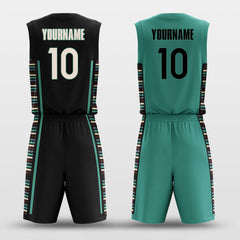 Cikers Sports Basketball Uniforms Lines - Custom Reversible Basketball Jersey Set Sublimated BK260120S
