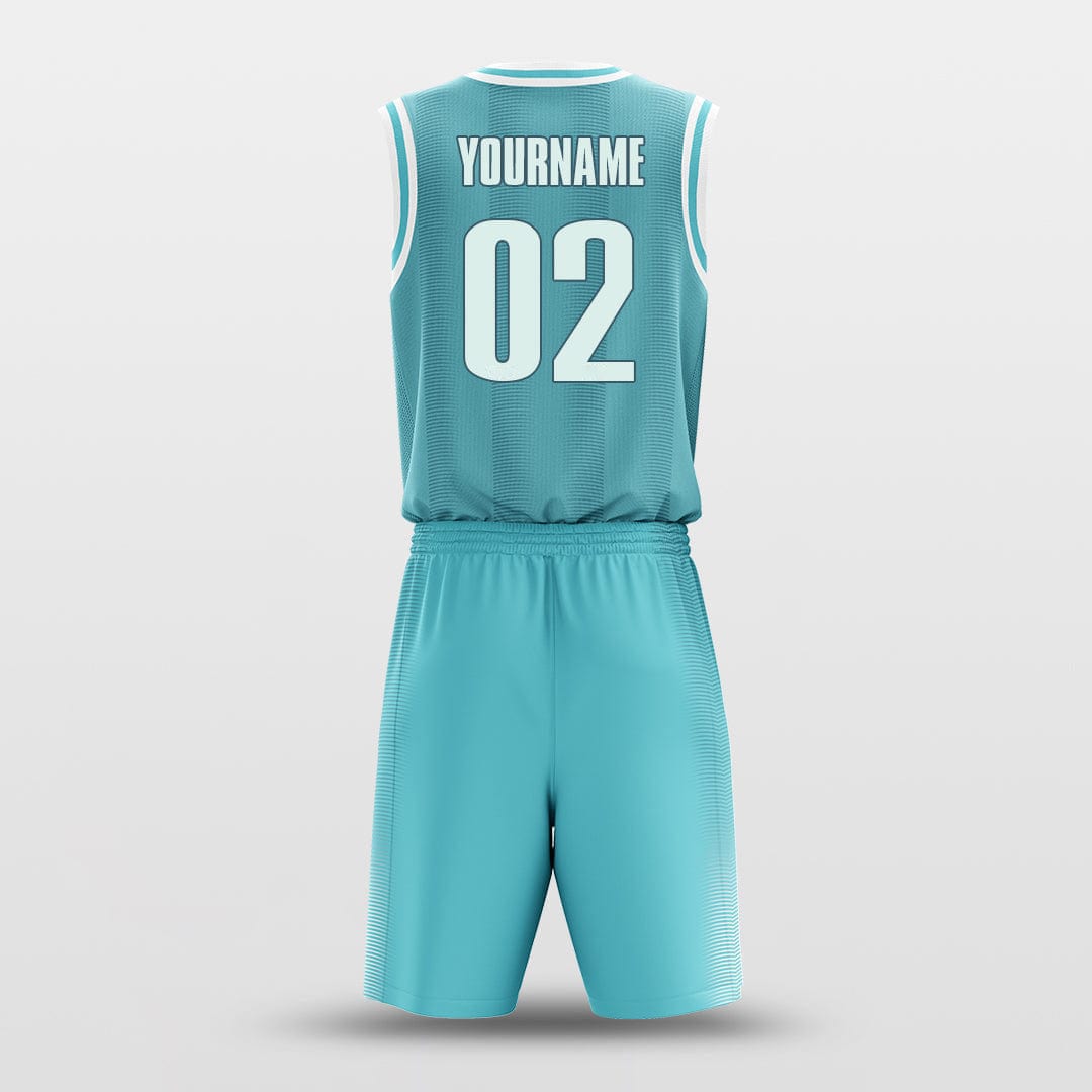 Cikers Sports Basketball Uniforms Lune Blue - Customized Basketball Jersey Design for Team