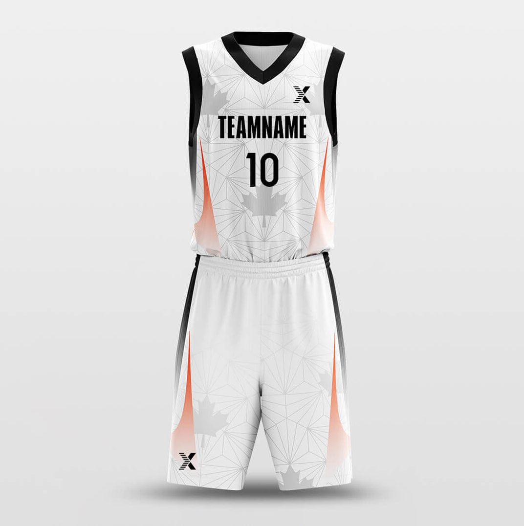 Cikers Sports Basketball Uniforms Maple Leaf - Customized Basketball Jersey Set Sublimated BK160629S