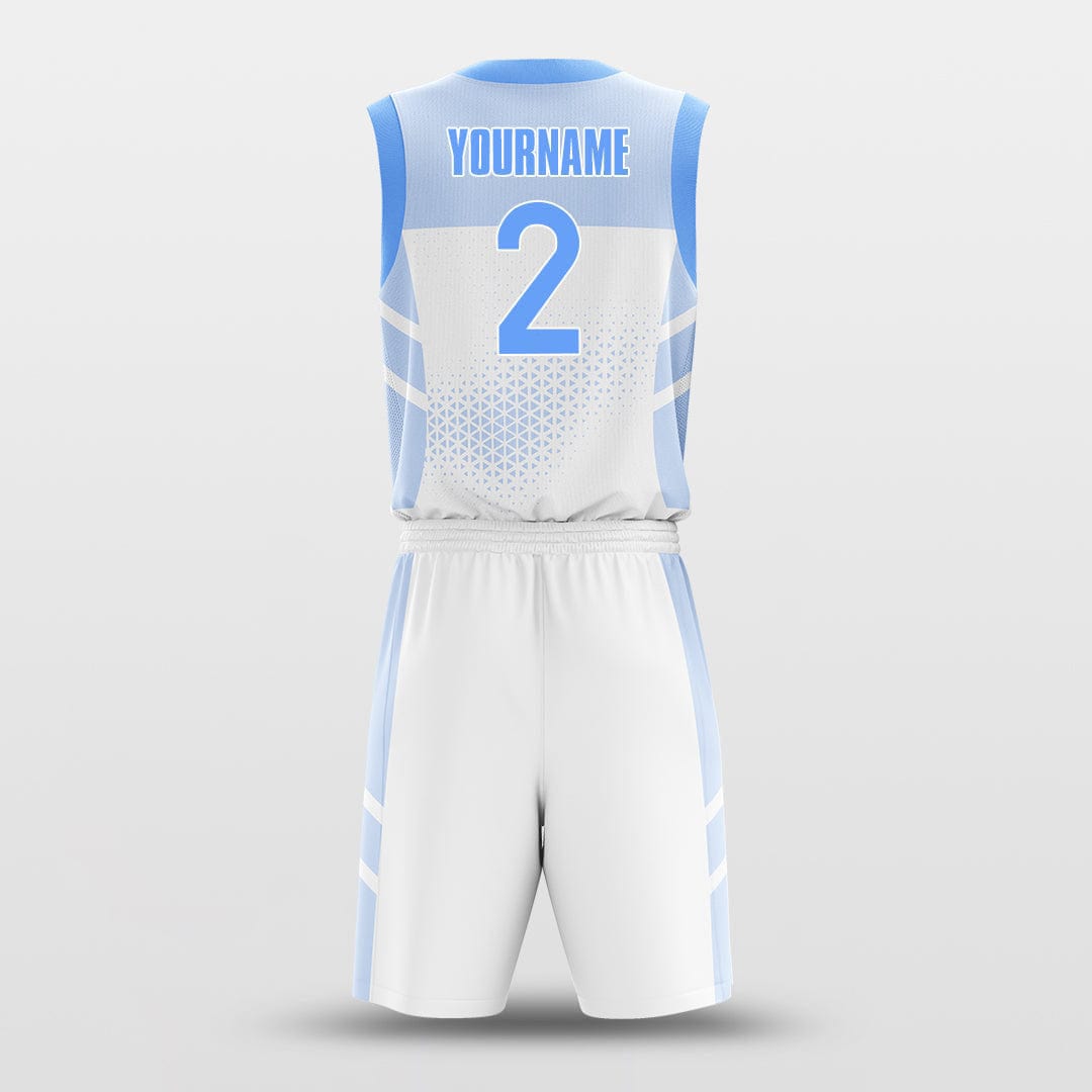 Cikers Sports Basketball Uniforms Matrix White - Customized Basketball Jersey Design Gradient