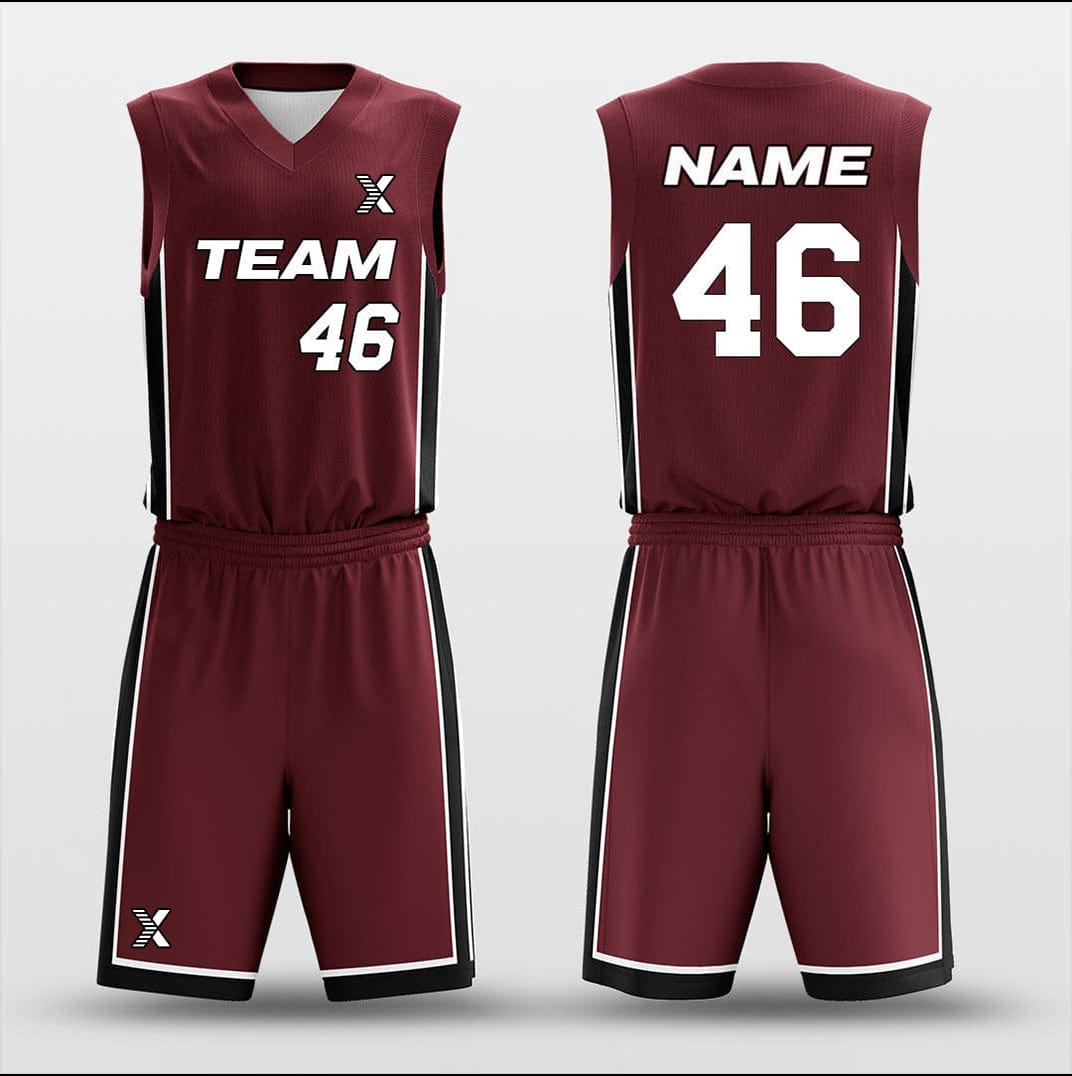 Cikers Sports Basketball Uniforms Miami Heat Red - Customized Basketball Jersey Design