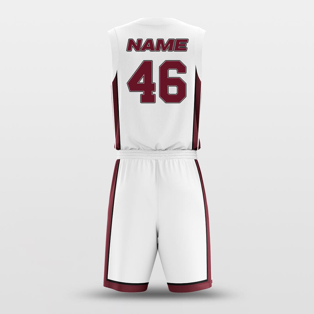 Cikers Sports Basketball Uniforms Miami Heat White - Customized Basketball Jersey Design