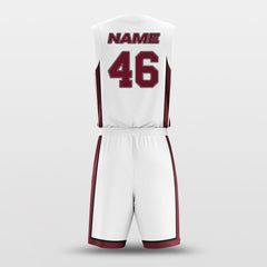 Cikers Sports Basketball Uniforms Miami Heat White - Customized Basketball Jersey Design