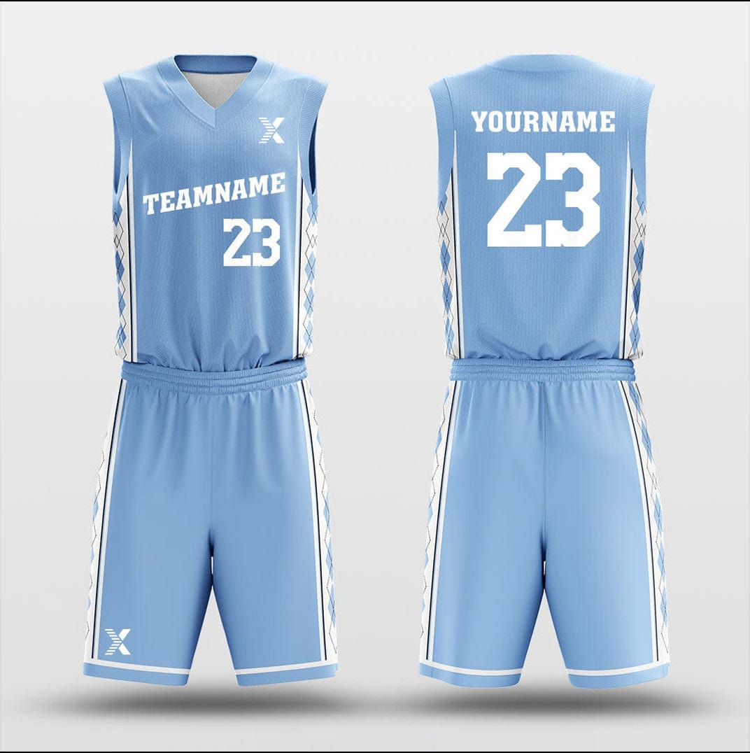 Cikers Sports Basketball Uniforms NCAA Blue - Customized Basketball Jersey Design for Team