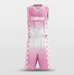 Cikers Sports Basketball Uniforms Neon Checkerboard - Customized Basketball Jersey Set Design BK160106S