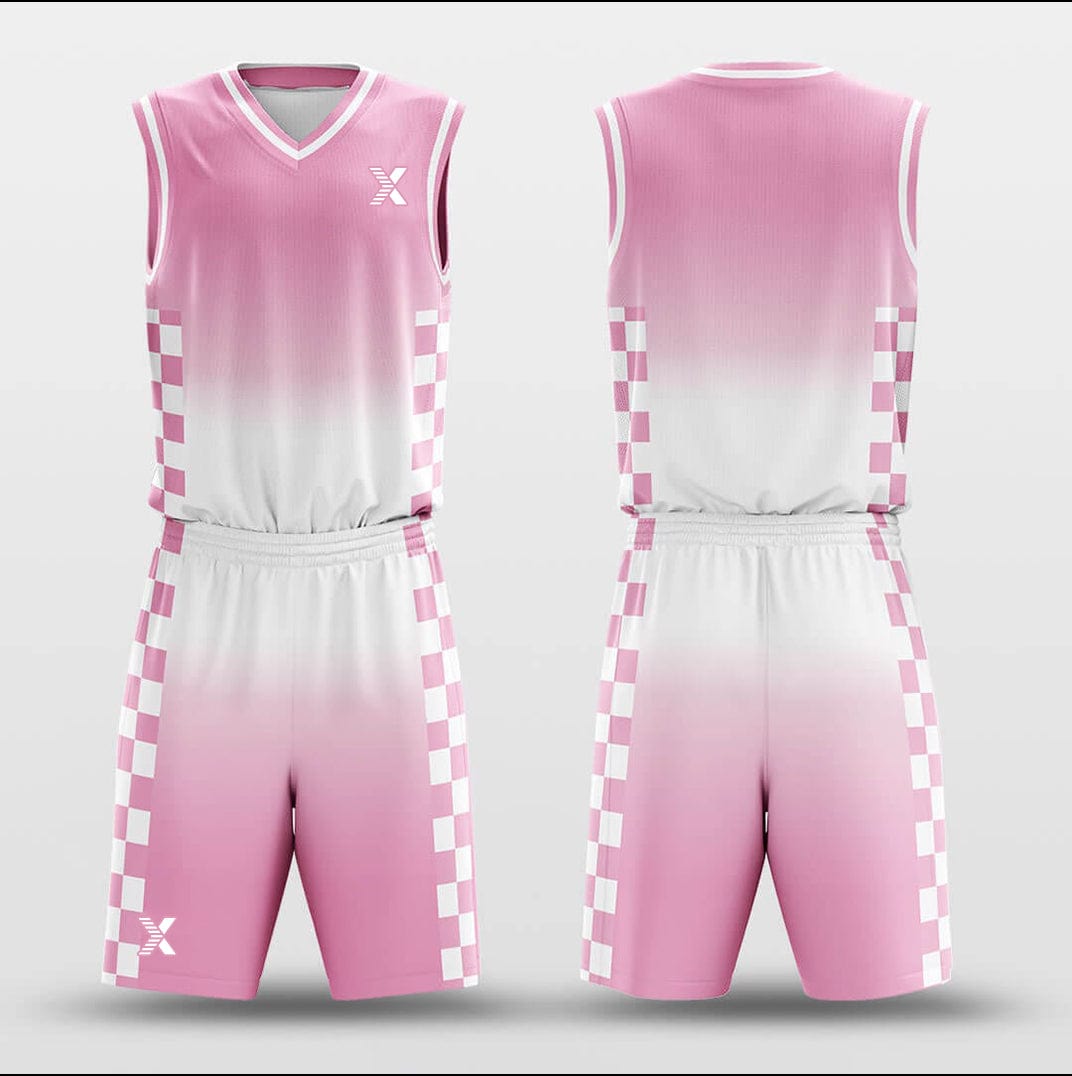 Cikers Sports Basketball Uniforms Neon Checkerboard - Customized Basketball Jersey Set Design BK160106S