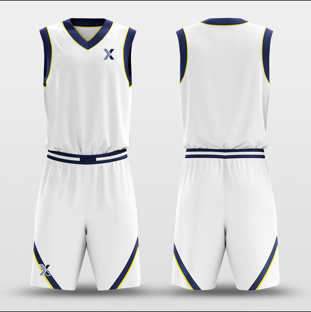 Cikers Sports Basketball Uniforms Nuggets White - Customized Basketball Jersey Design for Team