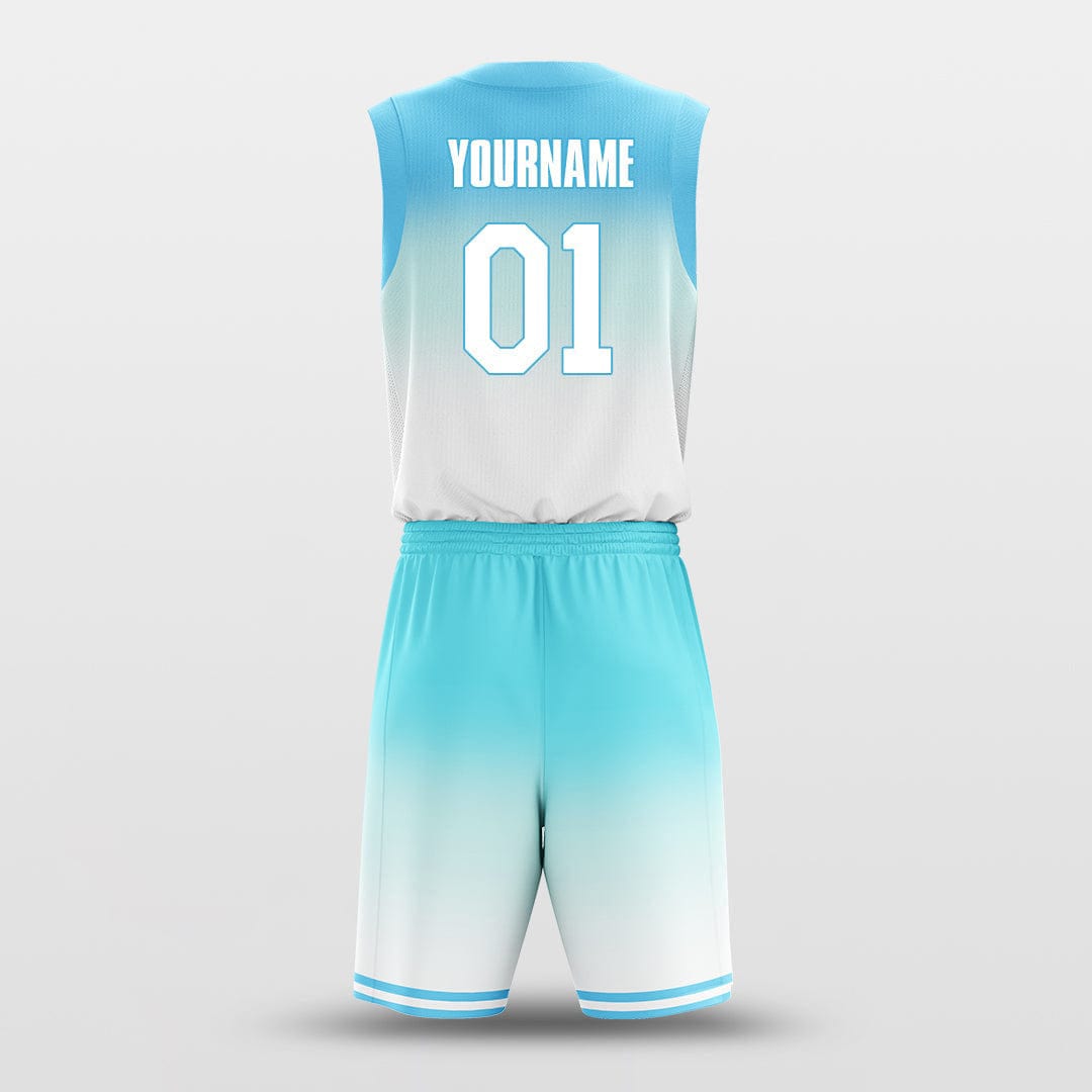 Cikers Sports Basketball Uniforms Ocean Blue - Customized Basketball Jersey Design for Team