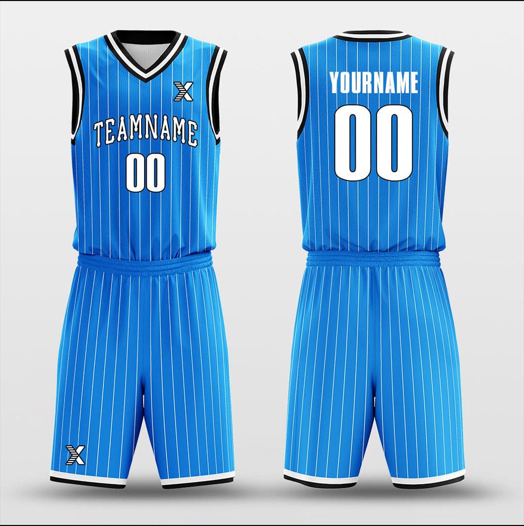 Cikers Sports Basketball Uniforms Ocean Blue - Customized Basketball Jersey Design for Team