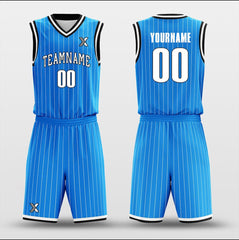 Cikers Sports Basketball Uniforms Ocean Blue - Customized Basketball Jersey Design for Team