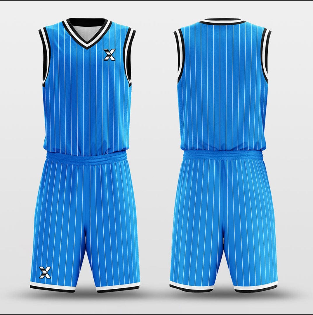 Cikers Sports Basketball Uniforms Ocean Blue - Customized Basketball Jersey Design for Team