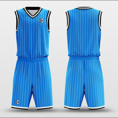 Cikers Sports Basketball Uniforms Ocean Blue - Customized Basketball Jersey Design for Team