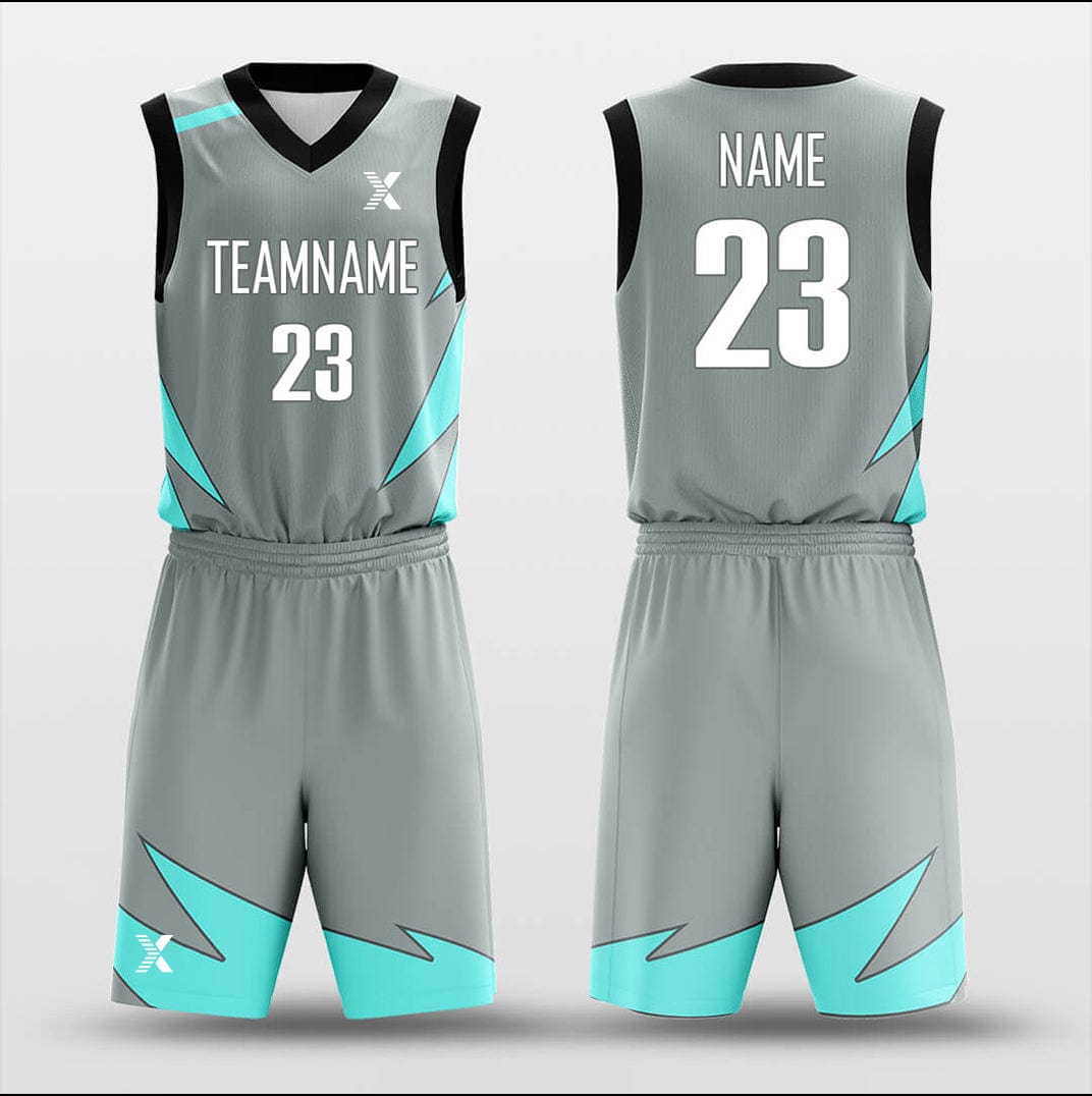 Cikers Sports Basketball Uniforms Ocean Wave - Customized Basketball Jersey Set Sublimated BK160631S